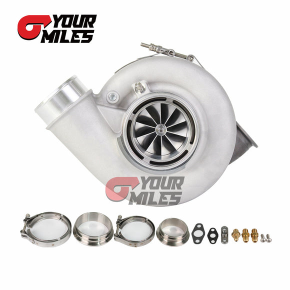 G42-1200 Compact Dual Ball Bearing System TurboCharger Point Milled Wheel T4 1.15/1.25 0.85/1.01/1.15/1.28 Dual V-band Housing
