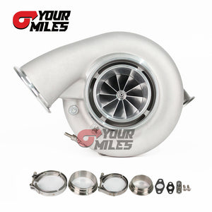 Reverse Rotation G42-1450 Billet Compressor Wheel Journal Bearing TurboCharger 1.01/1.15/1.28 Dual V-band Housing