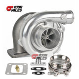 T67 Billet Wheel Dual Ball Bearing Turbo T4 0.68/0.81/0.96 Qtrim Turbine+Flange Clamp